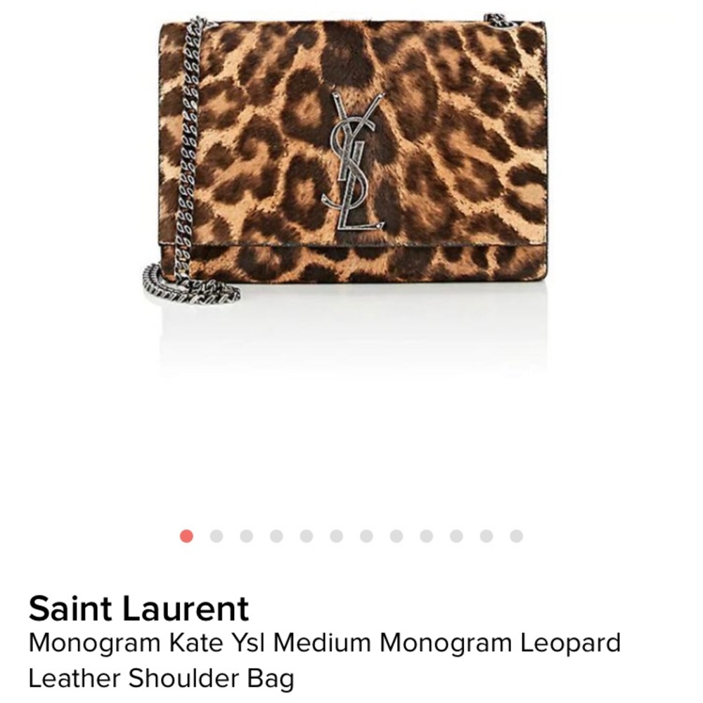 ISO YSL Kate Leopard Bag
